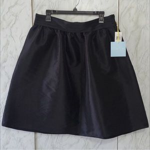 Cece black formal skirt with cute ribbon detailing at waist